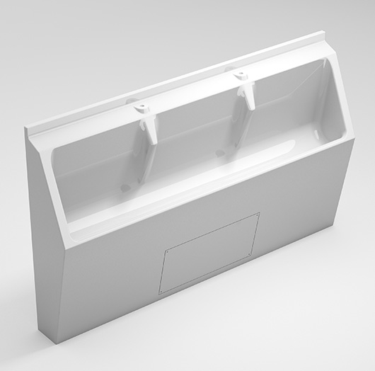 sanquip-three-and-four-stall-floor-urinal sanquip-three-and-four-stall-floor-urinal